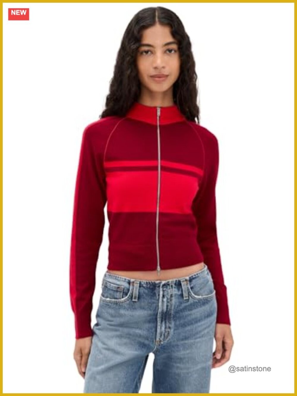 Women's Lightweight Stretch Knit Track Jacket Collared Long Sleeve